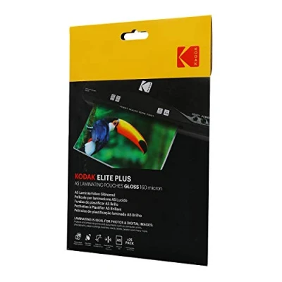 Imagen de KODAK Bolsas para plastificar (tamaño A5, 25 unidades, 160 micrones de grosor)