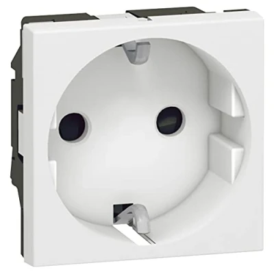 Imagen de Enchufe Schuko 2P+TT Legrand 077211 Mosaic blanco