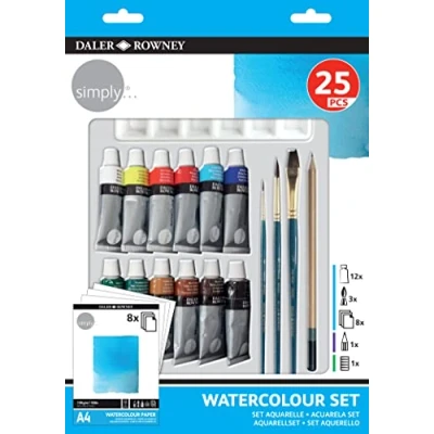 Imagen de Daler Rowney Simply Set Acuarela 25 Piezas