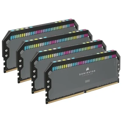Imagen de Corsair Dominator Platinum RGB DDR5 64GB (4x16GB) 5600MHz C36 Memoria per Desktop (Regulación de Voltaje integrada, Refrigeración DHX patentada, 12 Leds CAPELLIX, Optimizadas para Intel) Negro