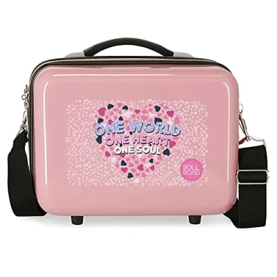 Imagen de Roll Road One World Neceser Adaptable Rosa 29x21x15 cms Rígido ABS 9,14L 0,6 kgs