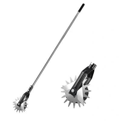 Imagen de BARAYSTUS cortador de bordes césped, bordes, manual para aceras, rueda rotativa, hoja sidewalk manual, 148 cm