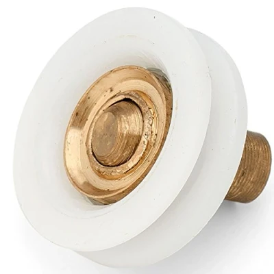Imagen de 4 x ducha puerta rodillos V acanalado Rótula de corredores/ruedas 20 mm diámetro LW045