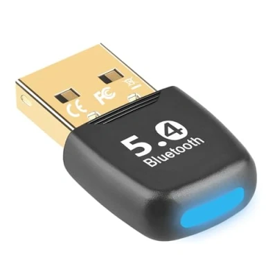 Imagen de SHUBEIEUMI USB Bluetooth 5.4 Adaptador para PC, PC Dongle Adapter USB, Windows 7/8.1/10/11, Computadora Portátil Impresora Auricular Ratón