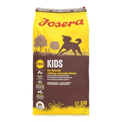 Imagen de JOSERA Kids (1 x 12,5 kg) Junior Comida Seca Premium para Perros en Crecimiento Aves de Corral y arroz criar más Grandes a Partir la 6ª Semana Vida sin Trigo