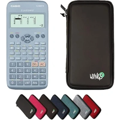Imagen de CALCUSO Paquete Básico Negro con Calculadora Casio FX 83GT X Azul (Inglés)