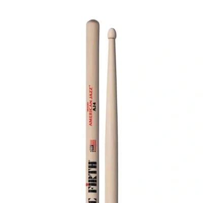 Imagen de Vic FIrth Baquetas de la serie American Jazz® AJ4 madera nogal punta en forma lágrima