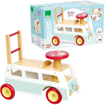 Imagen de VILAC Minibus porteur 2 en 1 Aviones, Color Azul (1011S)