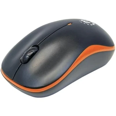 Imagen de Manhattan 179409 Rf Inalámbrico À“ptico 1000dpi Negro, Naranja Ambidextro Ratón