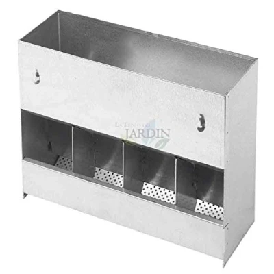 Imagen de Suinga COMEDERO tolva dispensadora Comida Conejos 4 Huecos, 40 x 14 32 cm.