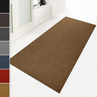 Imagen de Floordirekt Felpudo de 120 x 100 cm, natural, ideal también como alfombra atrapa la suciedad a medida, pasillo, cocina, lavable, antideslizante, se vende por metros (Hong Kong)