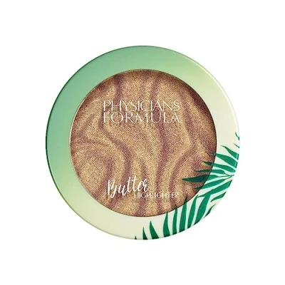 Imagen de Physicians Formula Murumuru Butter Highlighter, Iluminador en Polvo Cremoso Infundido con Mantequilla de y Perlas Multicolores para un Brillo Radiante Diosa, Tono Champán