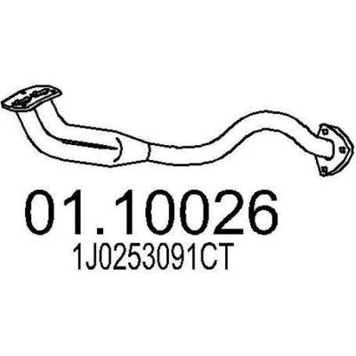 Imagen de MTS 01.10026 Tubo de escape 860 delante para silenciador intermedio