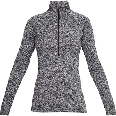 Imagen de Under Armour TECH ZIP Twist Camiseta de manga larga, Mujer, Talla: XS, Black/metallic silver