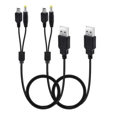 Imagen de Mcbazel 2 en 1 cable de carga PSP, 2Pcs USB para PSP1004/2004/3004/ 3000/2000/1000