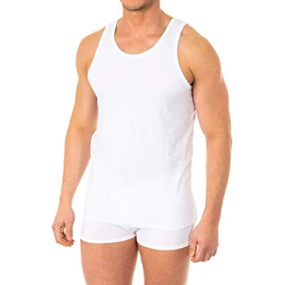 Imagen de Abanderado ASA040Z, Camiseta X Temp de tirantes para Hombre, Blanco, Large (Tamaño del fabricante:XL/56)