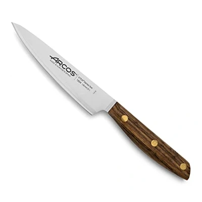 Imagen de Arcos Serie Nordika Cuchillo Cocinero Acero Inoxidable NITRUM Hoja de 140 mm Mango Madera Ovengkol 100% natural FSC Embalaje reciclado
