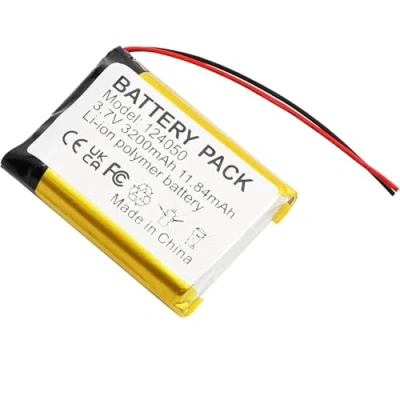 Imagen de CHUNCAIL Batería de polímero litio 3.7V 3200mAh 124050 recargable, con conector JST, utilizado para varios pequeños electrodomésticos. Confirme el dispositivo, tamaño la batería, las