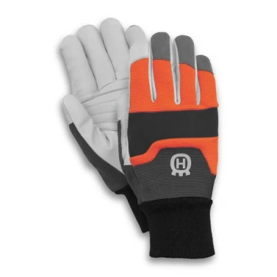 Imagen de Husqvarna 579 38 02 10 Guante de Protección Gris, Piel Sintética, Neopreno