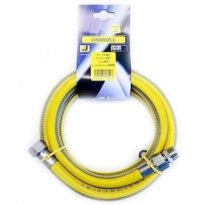 Imagen de Manguera de gas 2 m 1/2 &quot;MF acero inoxidable según EN 15266 para placa cocina UNIROLL
