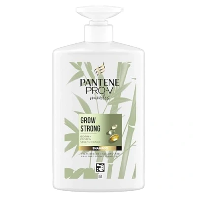Imagen de Pantene Pro V Miracles Crecimiento con Fuerza Champú Fortificante para Pelo Seco y Dañado 1 L Biotina Proteínas. Reduce la Caída del por Rotura que Crezca Largo Fuerte