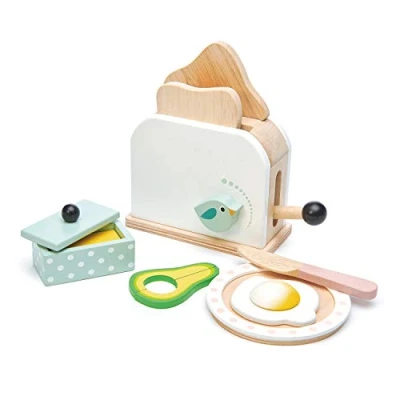 Imagen de Tenderleaf Toys Accesorios de cocina para juegos simulación: divertido y educativo, juego simulación rol niños (tostadora)