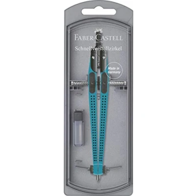Imagen de Faber Castell 174429 Compás (Turquesa, 39 cm, Alemania, 1 pieza(s), Funda de plástico)