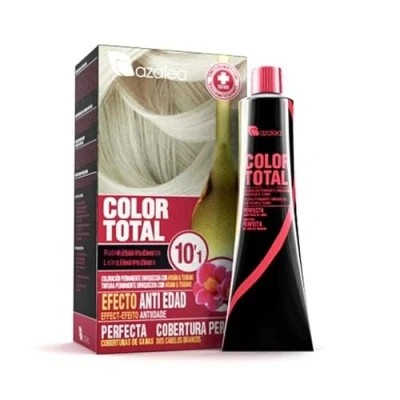 Imagen de ALEA Tinte Pelo Mujer Color Total Nº 10.1 Rubio Platino Ceniza Coloración Permanente en Crema Aceite Argán y Tsubaki Cobertura de Canas Aclara 3 Tonos Cabellos Naturales