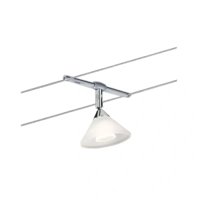 Imagen de Paulmann Spot Colmar Sistema de Cableado Iluminación, Foco Único, Potencia Máx. 10 W, Color Cromado Mate/Ópalo, Bombillas No Incluidas, 94138