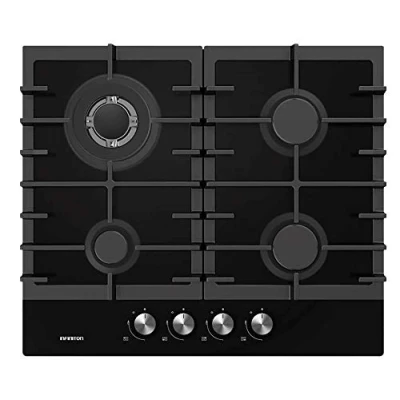Imagen de Placa de Gas Infiniton GG 429, 4 zonas, Butano o Natural, 60 cm, Negro