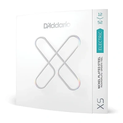 Imagen de D&#039;Addario XSE1252W Cuerdas de guitarra eléctrica con revestimiento níquel XS. Máxima vida útil tacto suave y tono excepcional. Para guitarras 6 cuerdas. 12 52. Light Wound Third