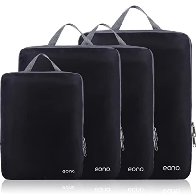 Imagen de Eono Organizadores de Viaje compresión expandibles, Impermeable Organizador Maleta, Cubos Embalaje, Compression Packing Cubes