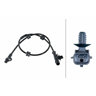 Imagen de HELLA 6PU 358 252 021 Sensor de ABS Hall 2polos 635mm FORD: B Max