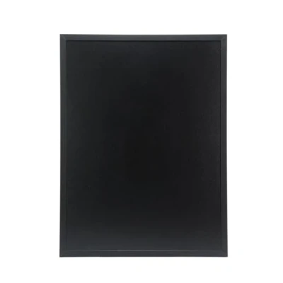 Imagen de Securit Woody Pizarra de pared enmarcada (60 x 80 cm, vinilo, para tiza y rotulador pizarra), color negro