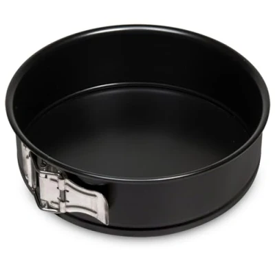 Imagen de Barazzoni, Molde para tartas abatible, 1 fondo Ø24 cm, acero al carbono, antiadherente, fabricado en Italia