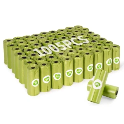 Imagen de KOMABLEN 1005PCS Bolsas Caca Perro Biodegradables, 67 Rollos Excrementos Perros con Porta Perro, A Prueba de Fugas Dog Poop Bags Accesorios 33x22.8cm