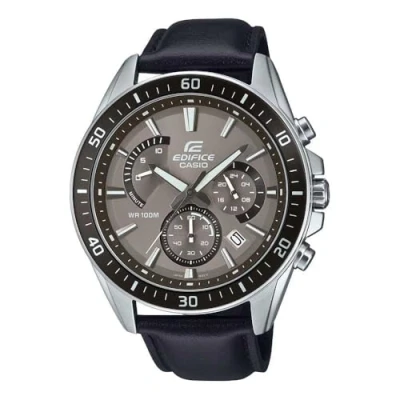 Imagen de Casio Reloj Cronógrafo para Hombre de Cuarzo con Correa en Cuero EFR 552L 5AVUEF