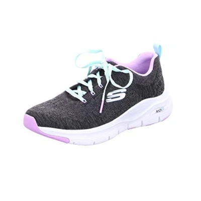 Imagen de Skechers Arch Fit Comfy Wave, Zapatillas Mujer, Negro (Black/Lavender), 38.5 EU