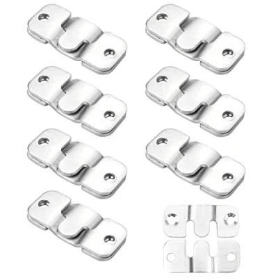 Imagen de YSDMY 16 Pzs soportes de montaje empotrados ocultos tarea pesada Muebles Conector Soporte para marcos fotos, cuadros, carteles, espejos