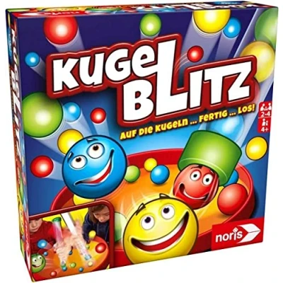 Imagen de Noris 606064480 Kugelblitz, el Juego de acción ultrarrápido con Efecto Aprendizaje en Diferentes Variantes Juego, a Partir 4 años