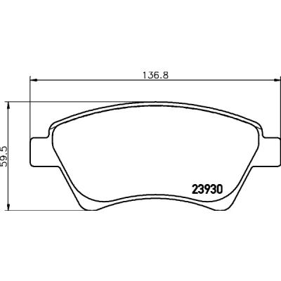 Imagen de HELLA 8DB 355 010 541 Juego de pastillas freno no preparado para indicador desgaste con tornillos pinza accesorios RENAULT: MEGANE 2