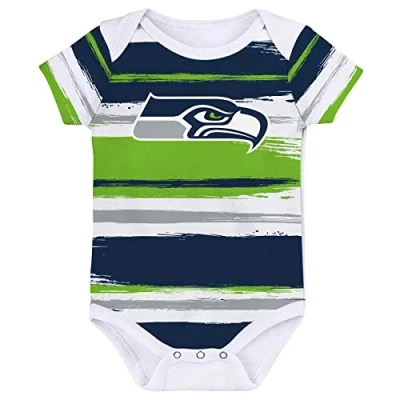 Imagen de Outerstuff Seattle Seahawks NFL Team Favorites SS Creeper Navy Bodysuit Infant
