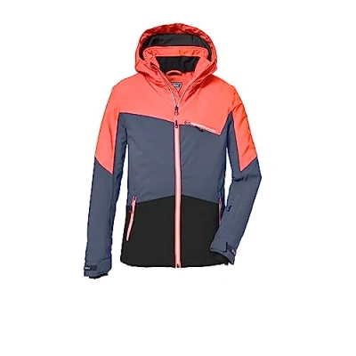 Imagen de killtec niñas Chaqueta de esquí/chaqueta funcional con capucha extraíble y paranieves, impermeable KSW 182 GRLS SKI JCKT, light coral, 140, 39904 000