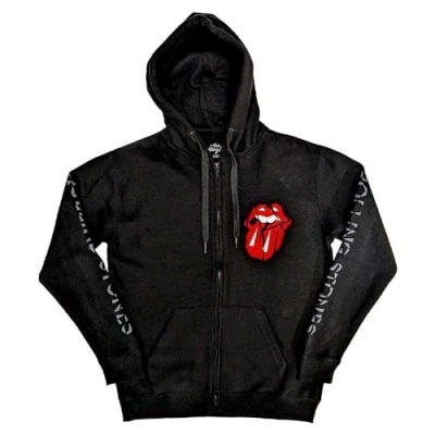 Imagen de Rock Off officially Licensed Products Sudadera con Capucha The Rolling Stones Hackney Diamonds Shattered Tongue Oficial, Negro, M