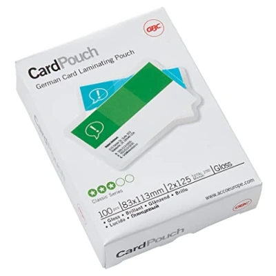 Imagen de GBC LAM POUCH 83X113MM 2X125 MIC GLOSS (100) Plastificador (Transparente, 83 mm, 113 0,125 100 pieza(s))