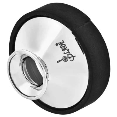 Imagen de Dilwe Silenciador de Alto Saxofón Plástico, Saxophone Mute Sonido Amortiguador Accesorio(Plata)