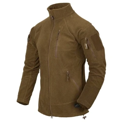 Imagen de Helikon Tex Grid Fleece Jacke, Alpha Tactical Coyote Chaqueta De Forro Polar Niños, Marrón, L