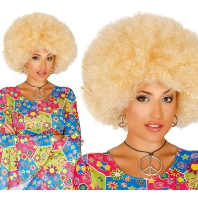 Imagen de Guirca 4007 Peluca Afro Rubia Extra