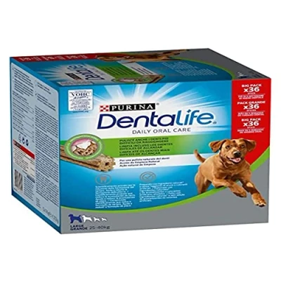 Imagen de Purina Dentalife Large Snacks Para Perros Grandes (Multipack 72 Sticks, 2 X 36) 1280 g