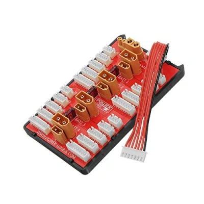 Imagen de El Enchufe de la Placa Carga paralela ICQUANZX XT30 XT60 admite 4 Paquetes baterías Lipo 2 8S cargadas para Modelos RC